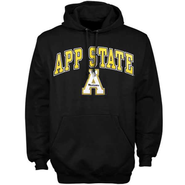 Men's Appalachian State Mountaineers Arch Over Logo Hoodie - Black,We sell and wholesale Men's Appalachian State Mountaineers Arch Over Logo Hoodie - Black on line form chian!